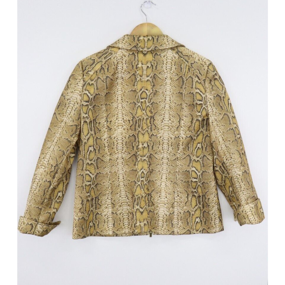 Juliana Collezione Sz 10 Jacket Python Snake Prin… - image 8